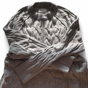 American-eagle-outfitters Women's Grey and Brown Jumper